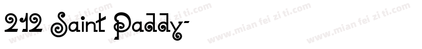 212 Saint Paddy字体转换